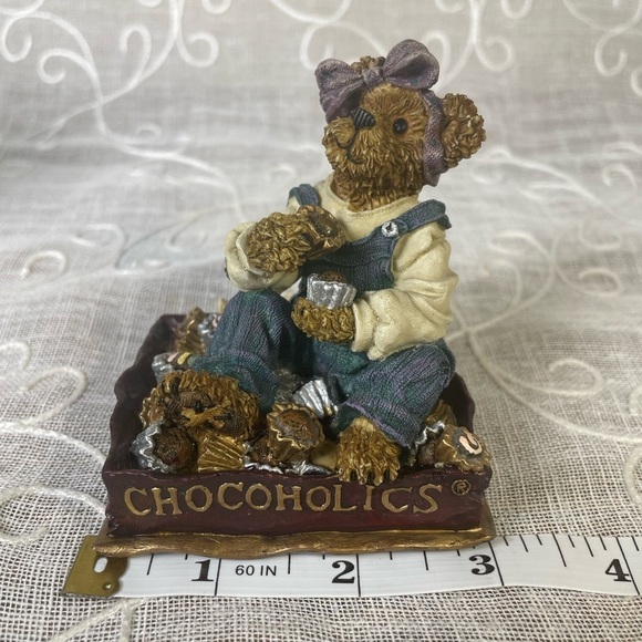 Vintage Chocoholics Anonymous Fanny Sweets Cheeks Boyds Bears “Never Enough” - Picture 8 of 8